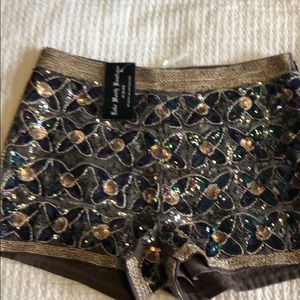 Sequin shorts